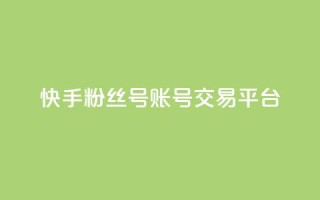 快手粉丝号账号交易平台,抖币充值入口官网 - 拼多多砍价下单平台 - pdd助力群2024