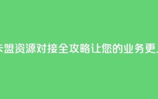卡盟货源对接 - 卡盟资源对接全攻略，让您的业务更上一层楼~