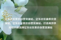 亿乐社区低价自营货源站，亿乐社区最低价货源站，亿乐社区低价自营货源站，打造高效供应链的新选择亿乐社区低价自营货源站