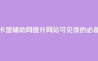 卡盟辅助网 - 卡盟辅助网-提升网站可见度的必备利器!