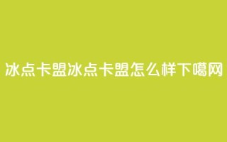 冰点卡盟 - 冰点卡盟怎么样？~