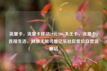 流量卡，流量卡移动19元200g大王卡，流量卡，连接生活，释放无限可能亿乐社区低价自营货源站