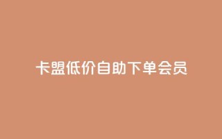 卡盟低价自助下单会员,免费业务网 - 抖音粉丝增加 - 快手超低下单平台