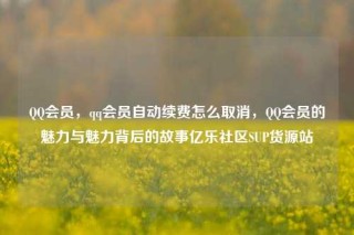 QQ会员，qq会员自动续费怎么取消，QQ会员的魅力与魅力背后的故事亿乐社区SUP货源站