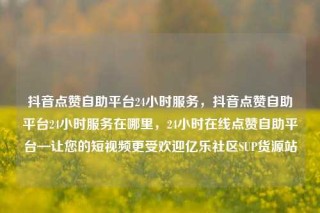 抖音点赞自助平台24小时服务，抖音点赞自助平台24小时服务在哪里，24小时在线点赞自助平台—让您的短视频更受欢迎亿乐社区SUP货源站