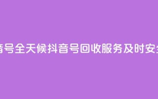24小时在线回收抖音号 - 全天候抖音号回收服务 及时安全高效保障~