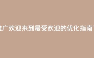 点赞推广 - 欢迎来到最受欢迎的SEO优化指南!