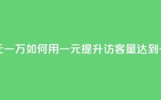qq刷访客量网站一元一万 - 如何用一元提升QQ访客量达到一万的方法~