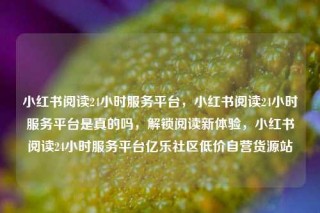 小红书阅读24小时服务平台，小红书阅读24小时服务平台是真的吗，解锁阅读新体验，小红书阅读24小时服务平台亿乐社区低价自营货源站