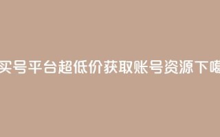 1元买号平台：超低价获取账号资源