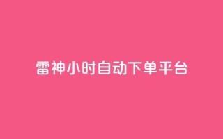 雷神24小时自动下单平台,qq空间访客量增加器 - 卡盟刷网课低价 - qq业务卡盟网站最低价