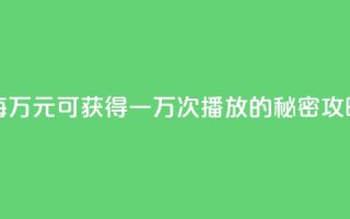 每万元可获得一万次播放的秘密攻略