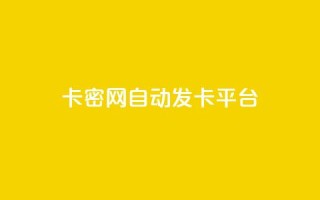 Pubg卡密网自动发卡平台 - dy24小时自助下单软件