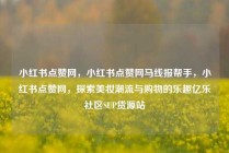 小红书点赞网，小红书点赞网马线报帮手，小红书点赞网，探索美妆潮流与购物的乐趣亿乐社区SUP货源站