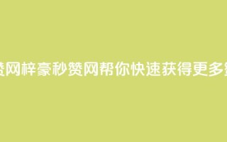 梓豪秒赞网 - 梓豪秒赞网：帮你快速获得更多赞！~