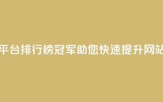 卡盟平台排行榜冠军，助您快速提升网站流量