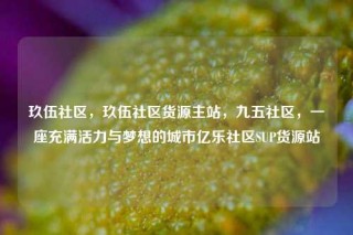 玖伍社区，玖伍社区货源主站，九五社区，一座充满活力与梦想的城市亿乐社区SUP货源站