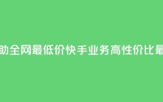 快手业务自助全网最低价(快手业务高性价比最低价)