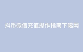 抖币微信充值操作指南