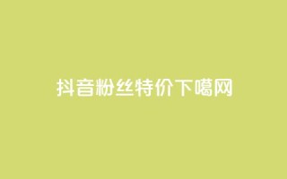 抖音粉丝特价