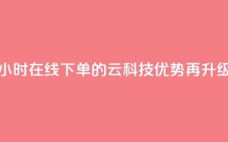 24小时在线下单的12云科技优势再升级