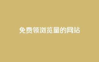 免费领浏览量的网站 - 获取免费流量的网站助您吸引更多访客!