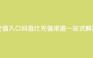 抖音1比1充值入口 - 抖音1比1充值渠道一站式解决~