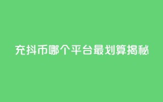 充抖币哪个平台最划算揭秘