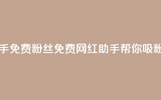 网红助手免费粉丝(免费网红助手帮你吸粉)