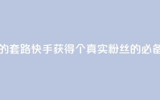 快手1000个活粉必买的套路 - 快手获得1000个真实粉丝的必备技巧分享!