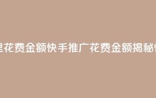 快手推广消耗数据里花费金额(快手推广花费金额揭秘：惊人数据曝光)