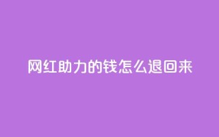 网红助力的钱怎么退回来,快手人气自助网站 - qq超级vip怎么刷永久 - qq说说浏览量比访客多