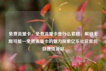 免费流量卡，免费流量卡是什么套路，解锁无限可能—免费流量卡的魅力探索亿乐社区低价自营货源站