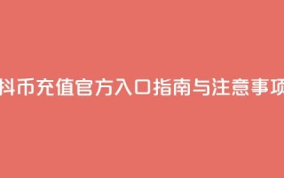 抖币充值官方入口指南与注意事项