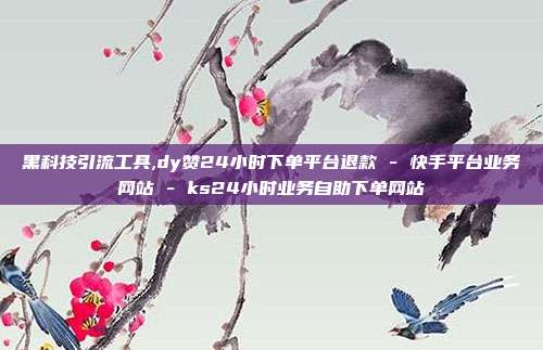 黑科技引流工具,dy赞24小时下单平台退款 - 快手平台业务网站 ks24小时业务自助下单网站  第1张