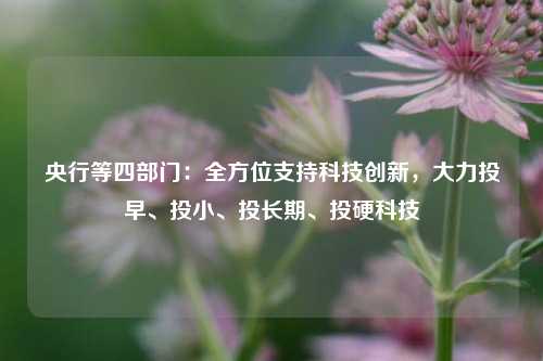 央行等四部门：全方位支持科技创新	，大力投早、投小	、投长期、投硬科技  第1张