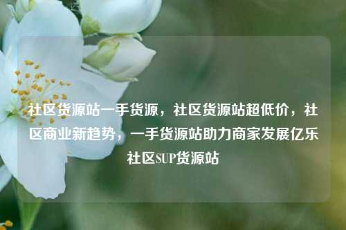 社区货源站一手货源，社区货源站超低价，社区商业新趋势	，一手货源站助力商家发展亿乐社区SUP货源站  第1张