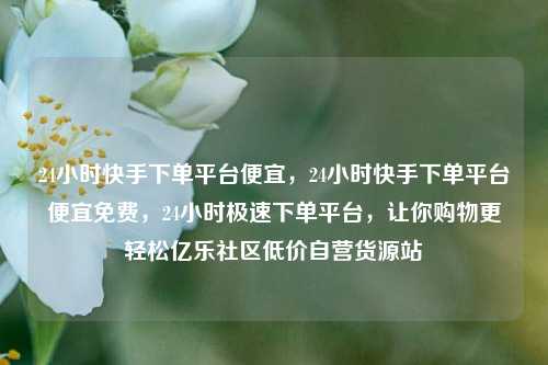24小时快手下单平台便宜，24小时快手下单平台便宜免费	，24小时极速下单平台，让你购物更轻松亿乐社区低价自营货源站  第1张