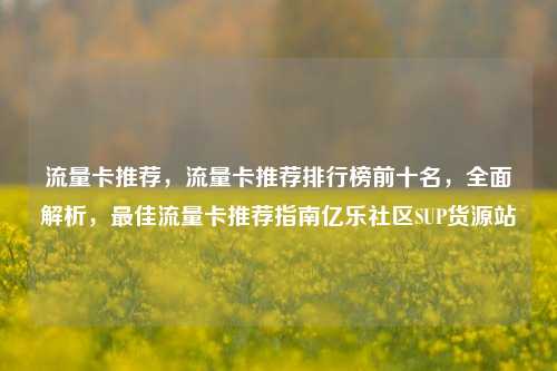 流量卡推荐，流量卡推荐排行榜前十名	，全面解析，最佳流量卡推荐指南亿乐社区SUP货源站  第1张
