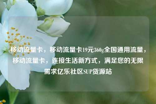 移动流量卡，移动流量卡19元360g全国通用流量，移动流量卡	，连接生活新方式，满足您的无限需求亿乐社区SUP货源站  第1张